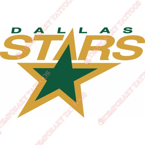 Dallas Stars Customize Temporary Tattoos Stickers NO.132